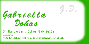 gabriella dohos business card